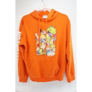 Nickelodeon Rugrats All Stars Orange Hoodie Kids Size Medium